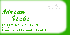adrian viski business card