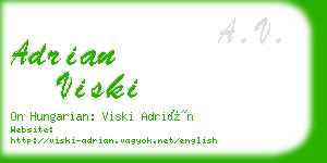 adrian viski business card